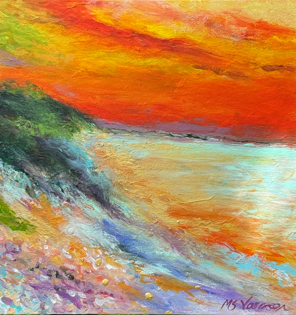 Coral Sunset at Cliffside