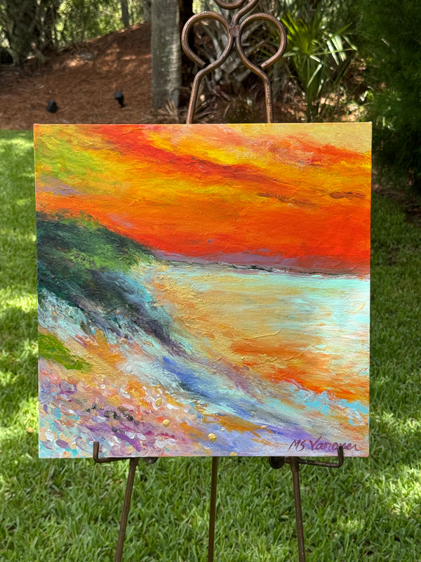 Coral Sunset at Cliffside