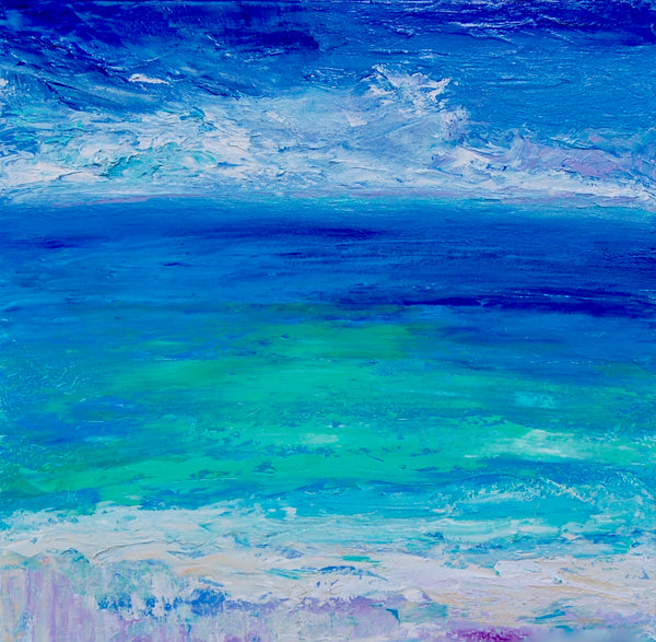 Tropical Seas I.  18 x 18
