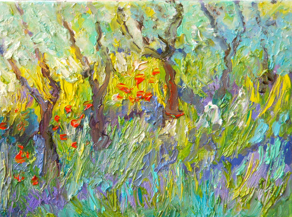 Lavender and Olive Trees I