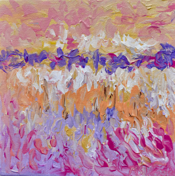 Jagged Waters.   8 x 8