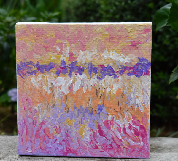 Jagged Waters.   8 x 8