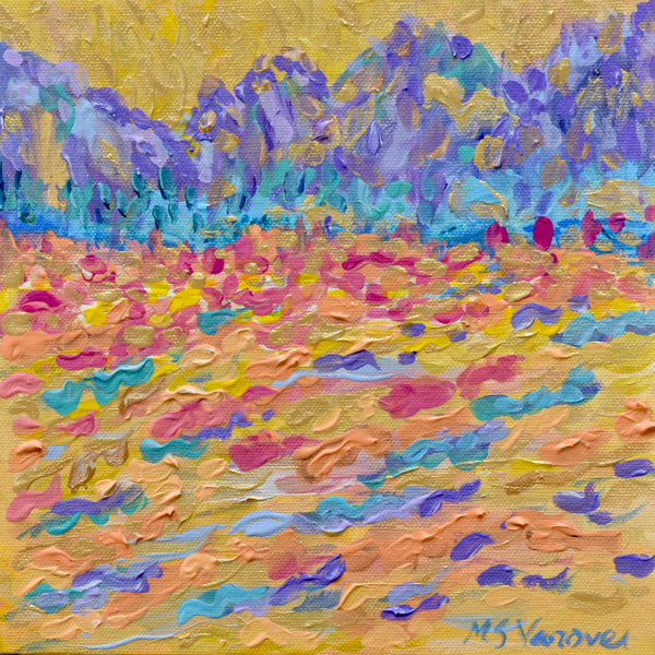 Yellow Lake.  8 x 8