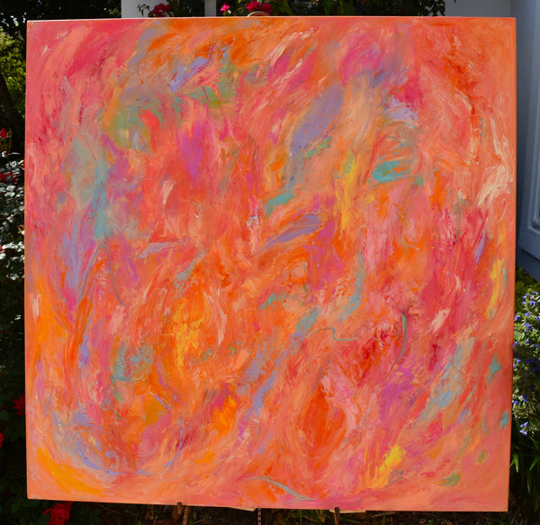 Coral Splash 40 x 40 x 1.5